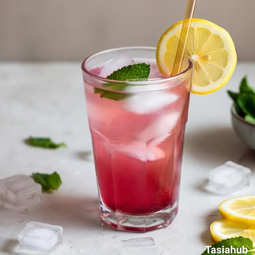 A glass of sleepy girl mocktail