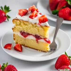 Strawberry vanilla cake