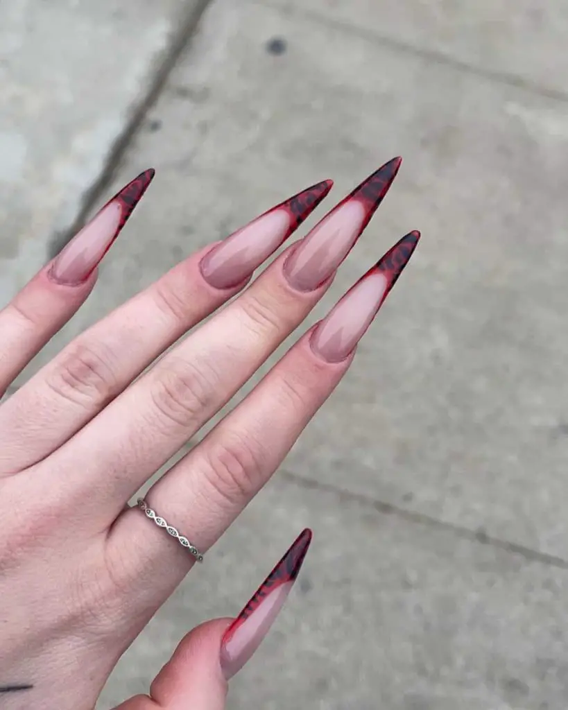 French tip nails 2022040506