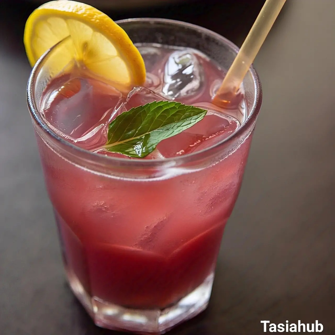 A glass of sleepy girl mocktail