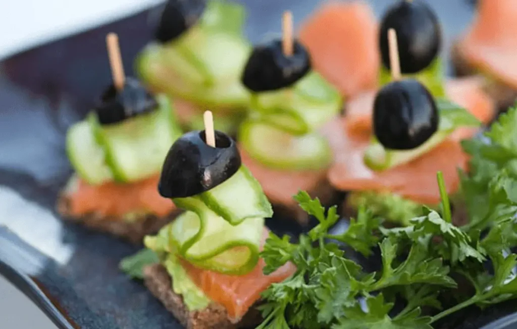 Smoked Salmon and Olives