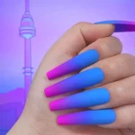 Ombre french tip nails