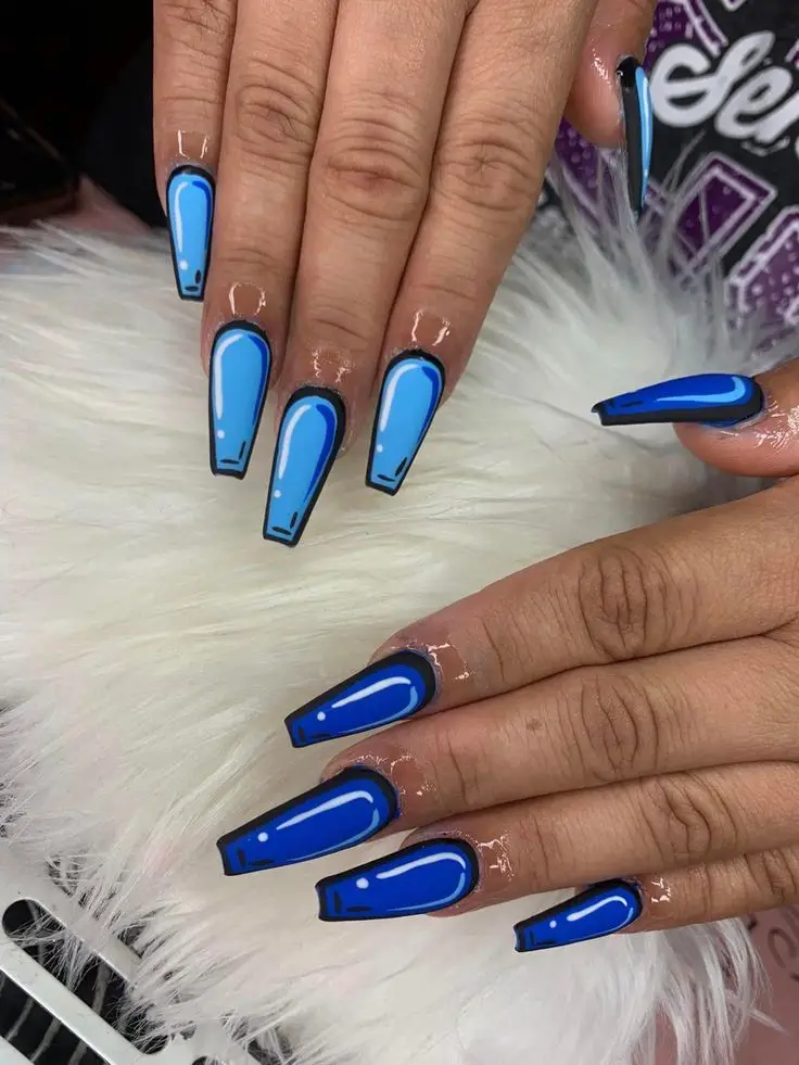 blue summer nails 6