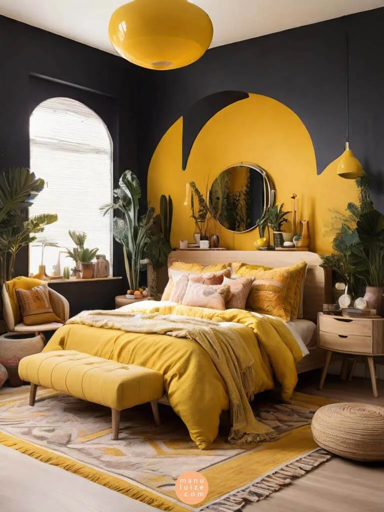 boho bedroom interior