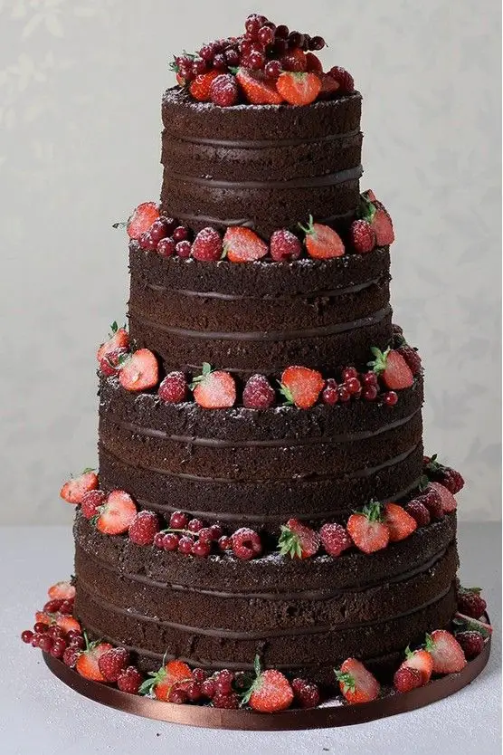 chocolate wedding cake 29