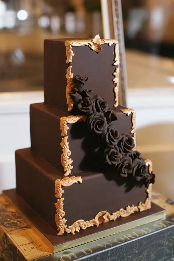 chocolate wedding cake