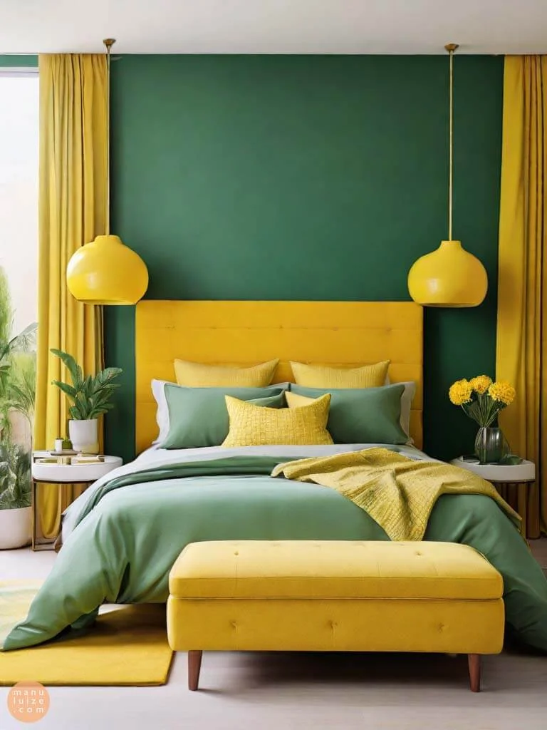 green room yellow details