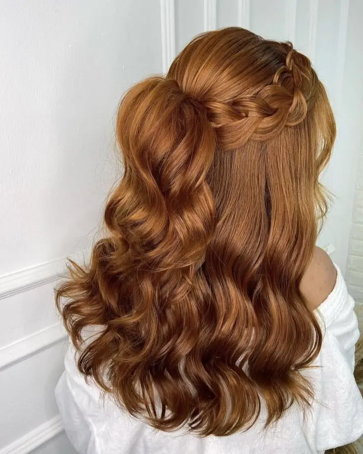 half up half down hair 19