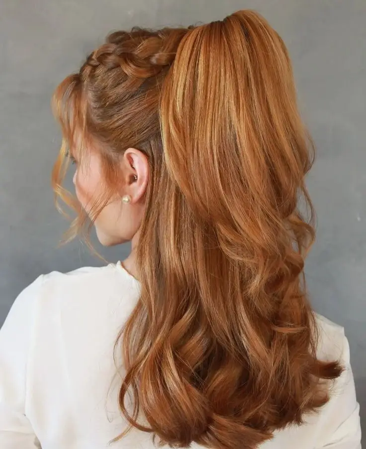 half up half down hair 20