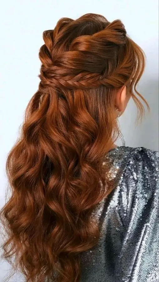 half up half down hair 23