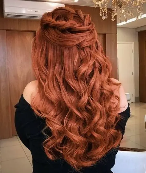 half up half down hair 25