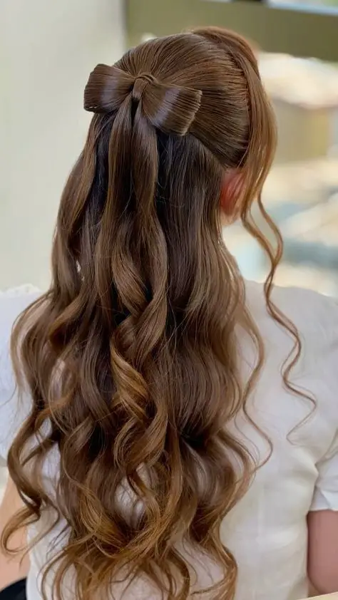 half up half down hair 26