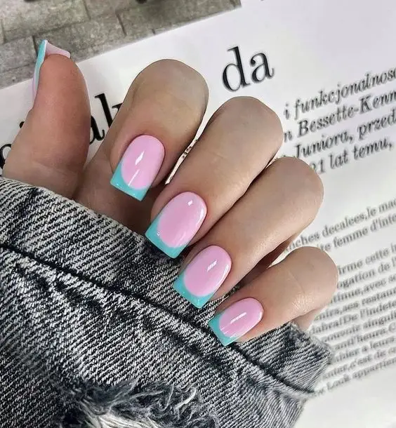 Summer gel nails