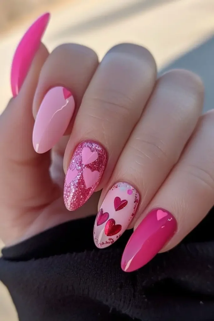 summer pink nails 11