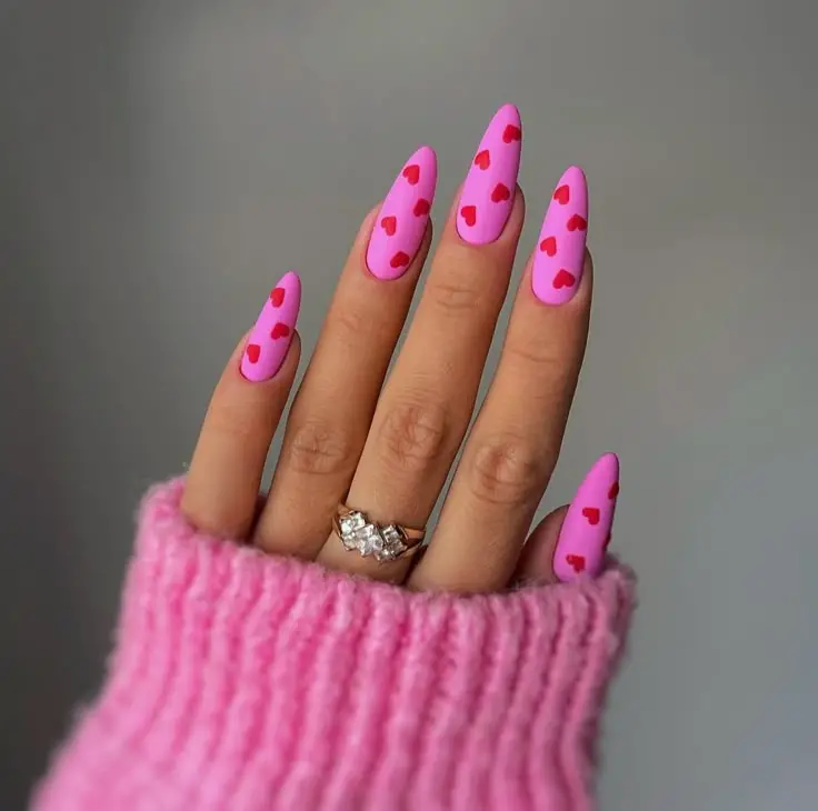 summer pink nails 6