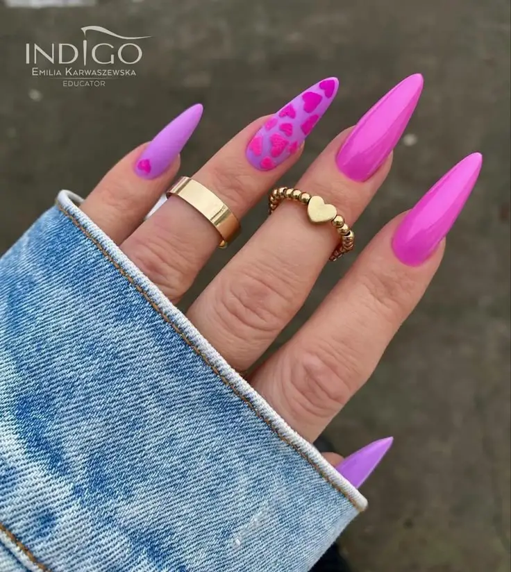 summer pink nails 7