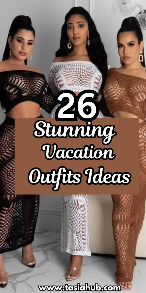 vacation outfits pin image