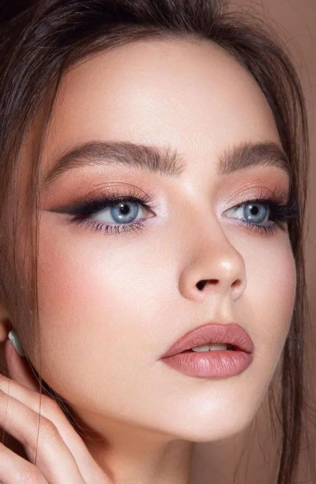 wedding makeup for blue eyes 7