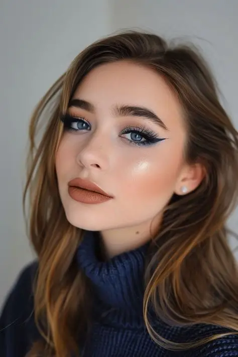wedding makeup for blue eyes 8