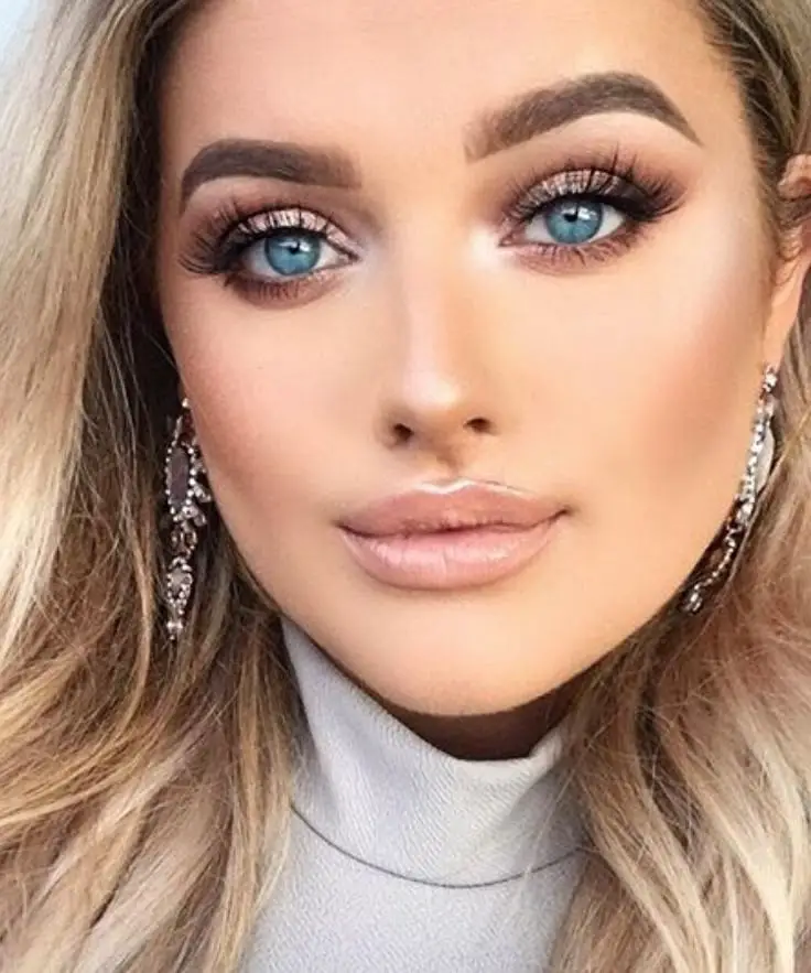 wedding makeup for blue eyes 9