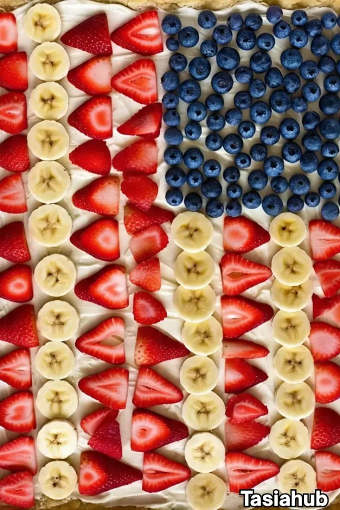 4th of July fruit pizza