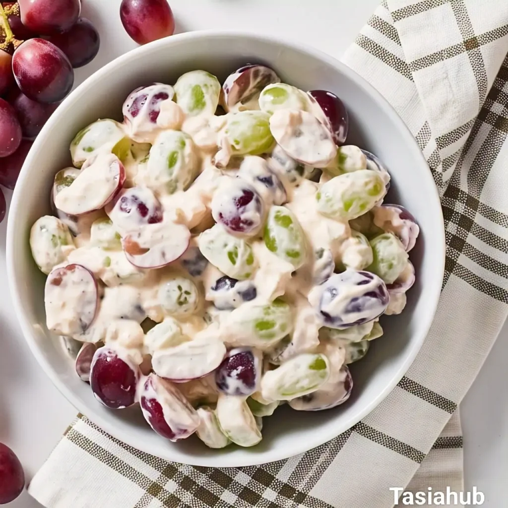 A bowl of grape salad