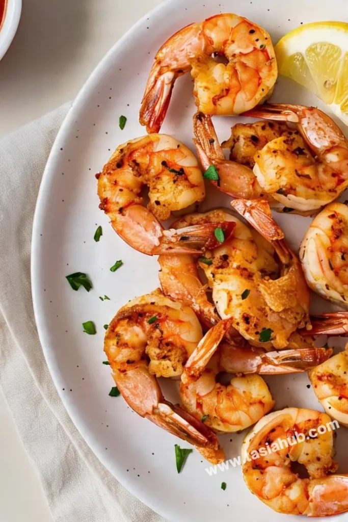 Air fried shrimp