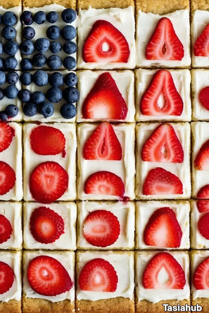 American flag cookie bars
