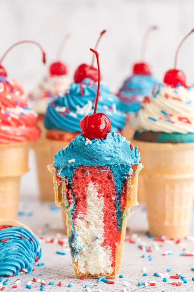 Patriotic Ice Cream Cone Cupcakes V01 1025x1536 1