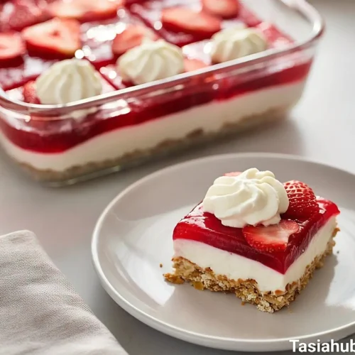 Strawberry pretzel salad
