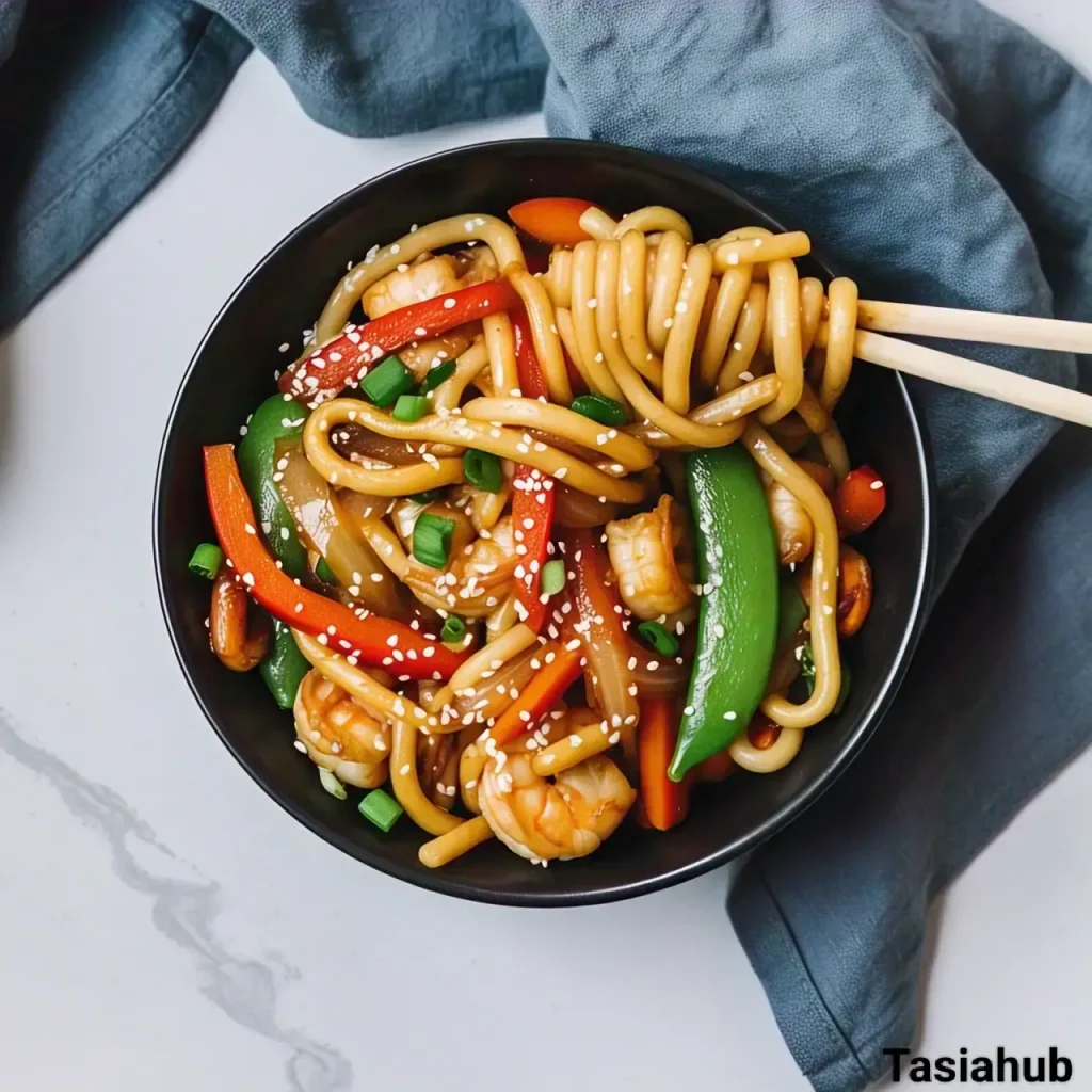 Udon noodle stir fry 1
