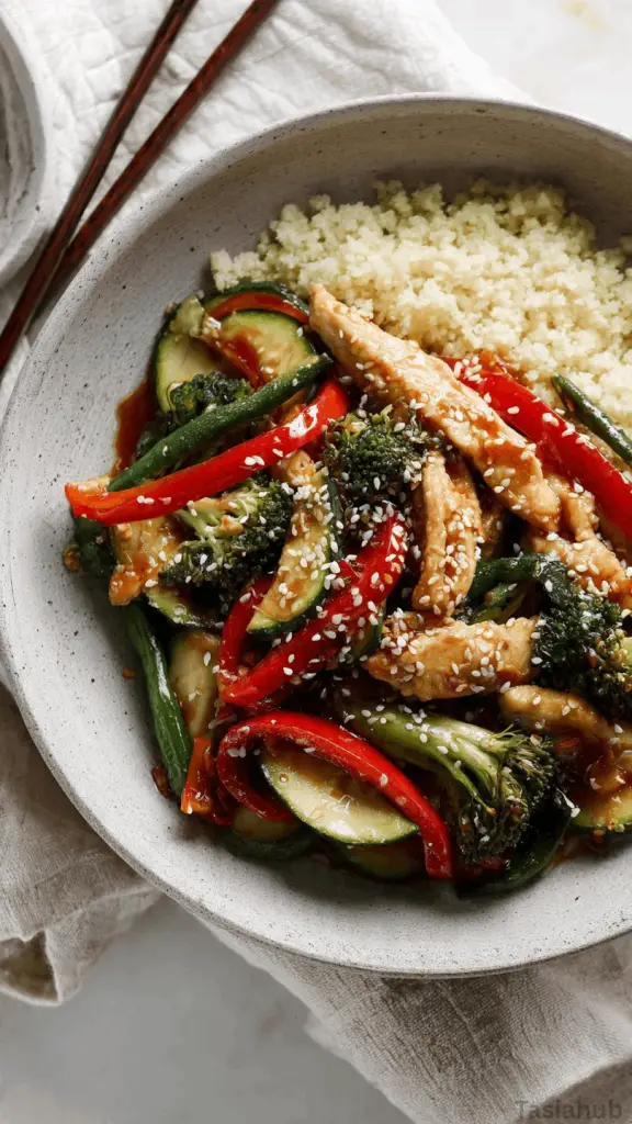 keto chicken stir fry