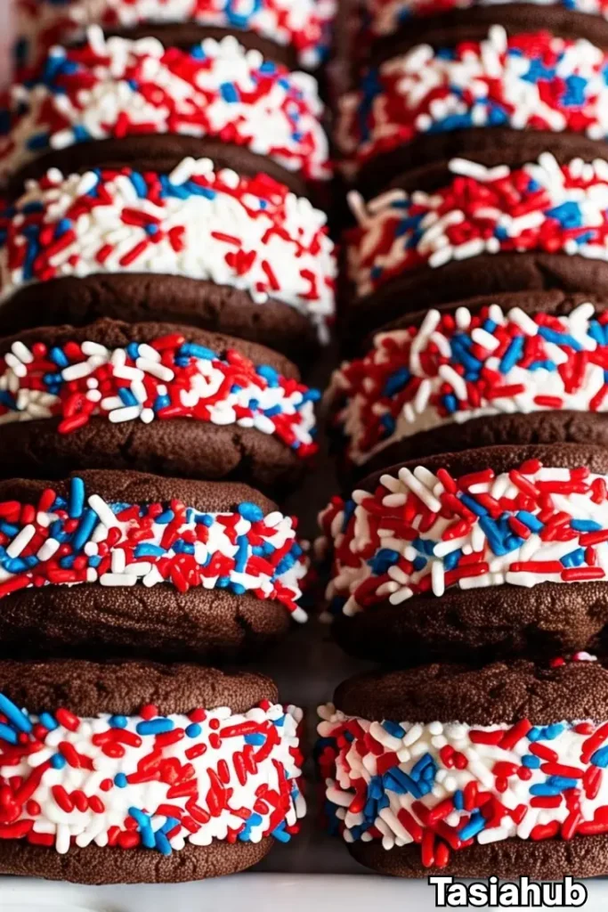 patriotic ice cream sandwiches