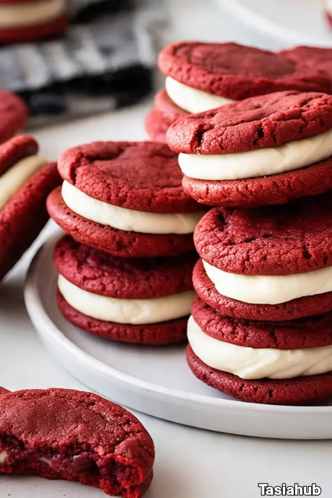 red velvet sandwich cookies
