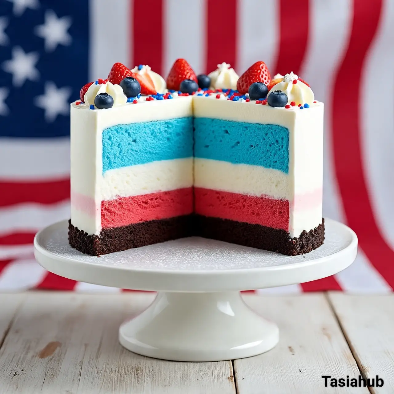 4th of July Ice Cream Cake