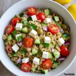 Greek quinoa salad with feta