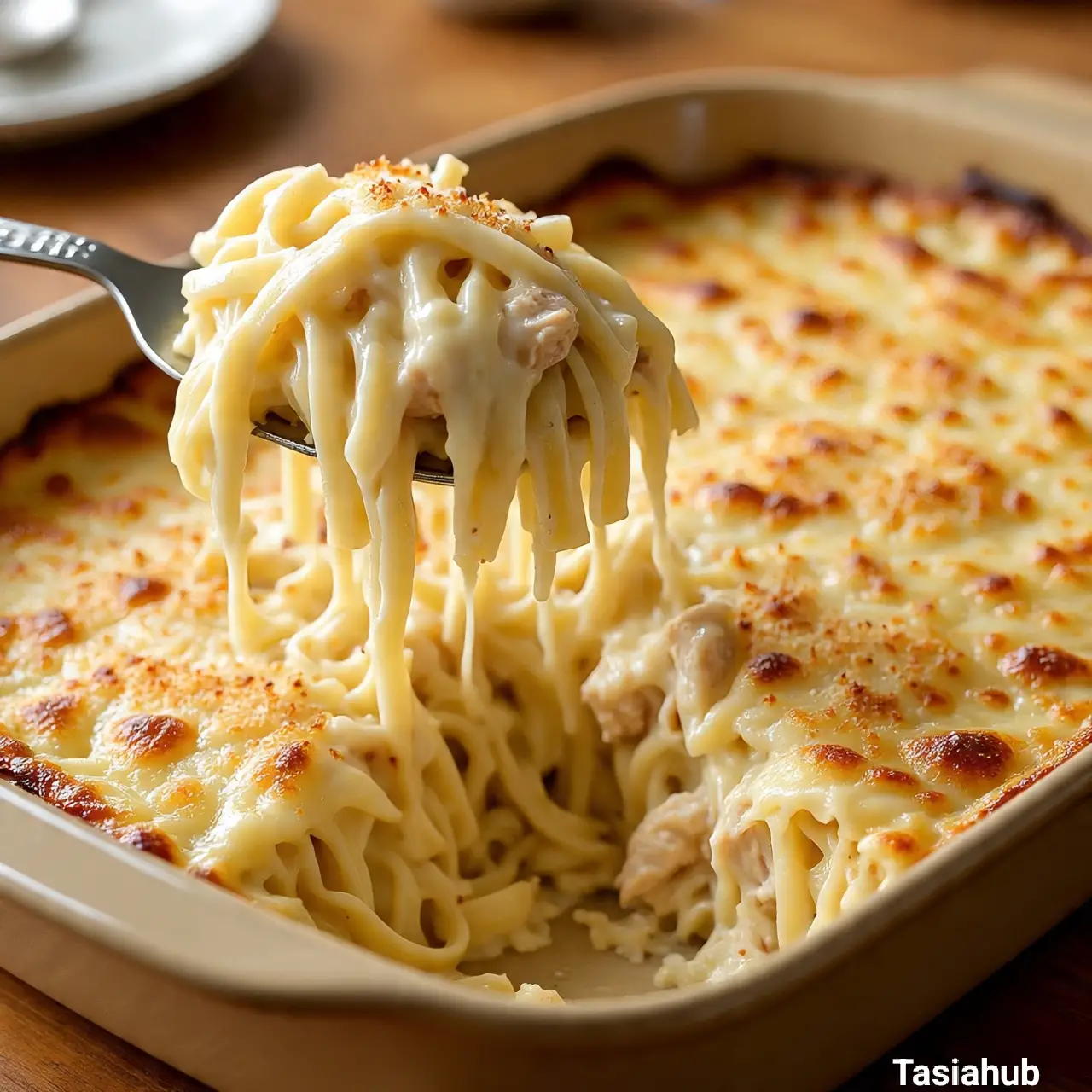 Chicken Alfredo Bake