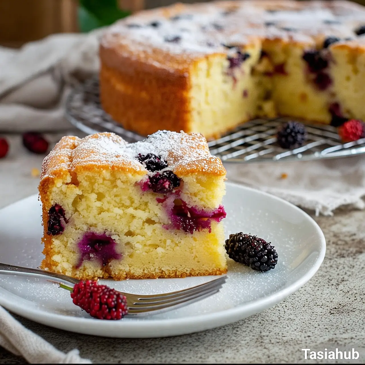 Mulberry cake