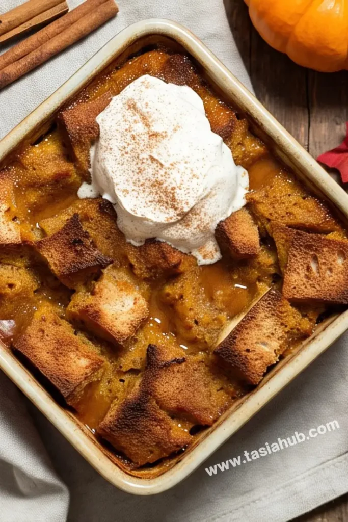 pumpkin bread pudding 1