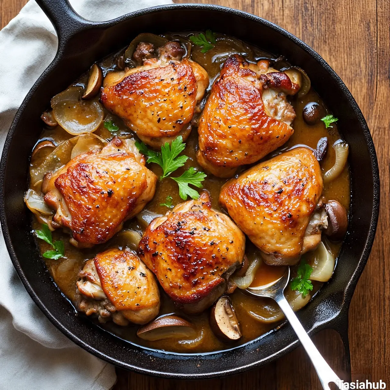 Apple Cider Braised Chicken