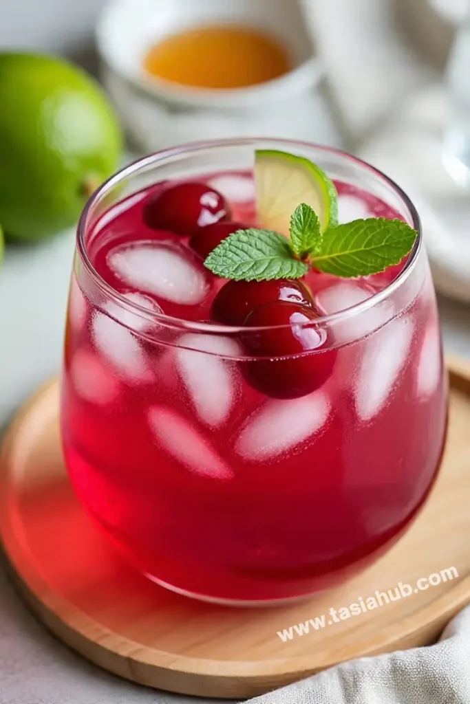 dried tart cherry mocktail