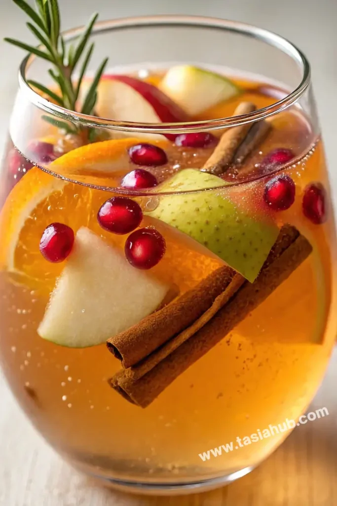 fall apple cider sangria