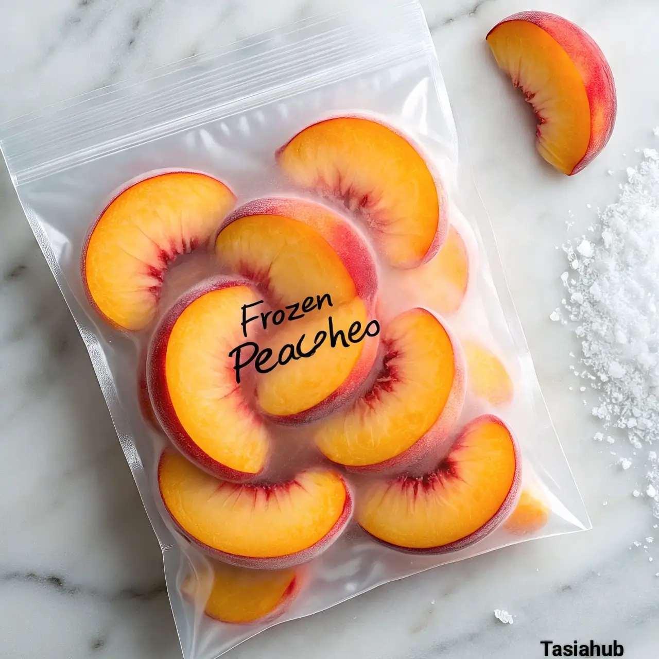How to freeze peaches