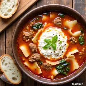 Lasagna soup