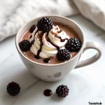 Blackberry hot chocolate