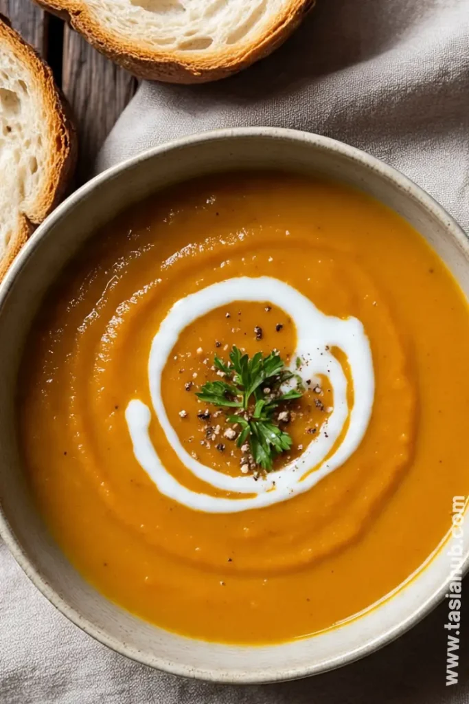 creamy sweet potato soup 1