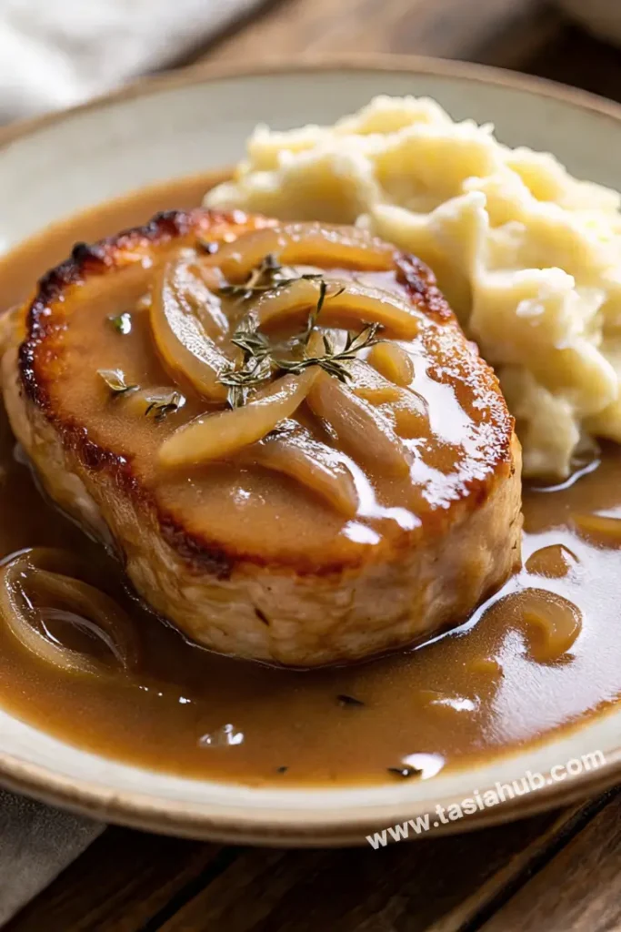 crockpot smothered pork chops 1