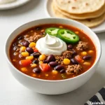 Crockpot taco soup