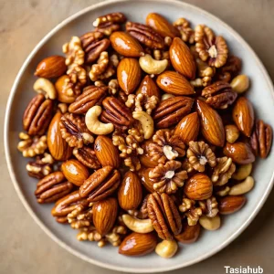 Maple roasted nuts