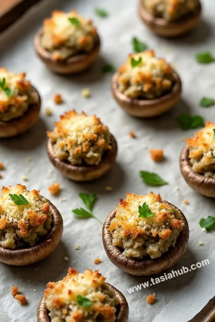mini sausage stuffed mushroom